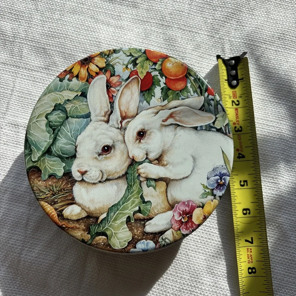 Vintage‎ Easter Leesa Whitten Bunnies Cabbage Patch Tin Box 7
